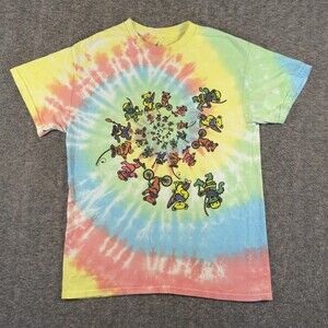 Grateful Dead Shirt Mens Medium Teton Gravity Research Tie Dye Bears Hiking Gear